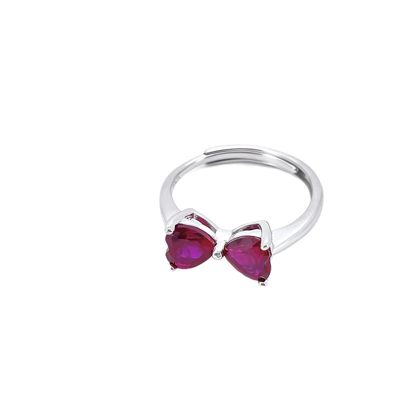 S925 Sterling Silver Lab Pigeon Blood Ruby Ring, Versatile Romantic Classic for Women - Photo 4