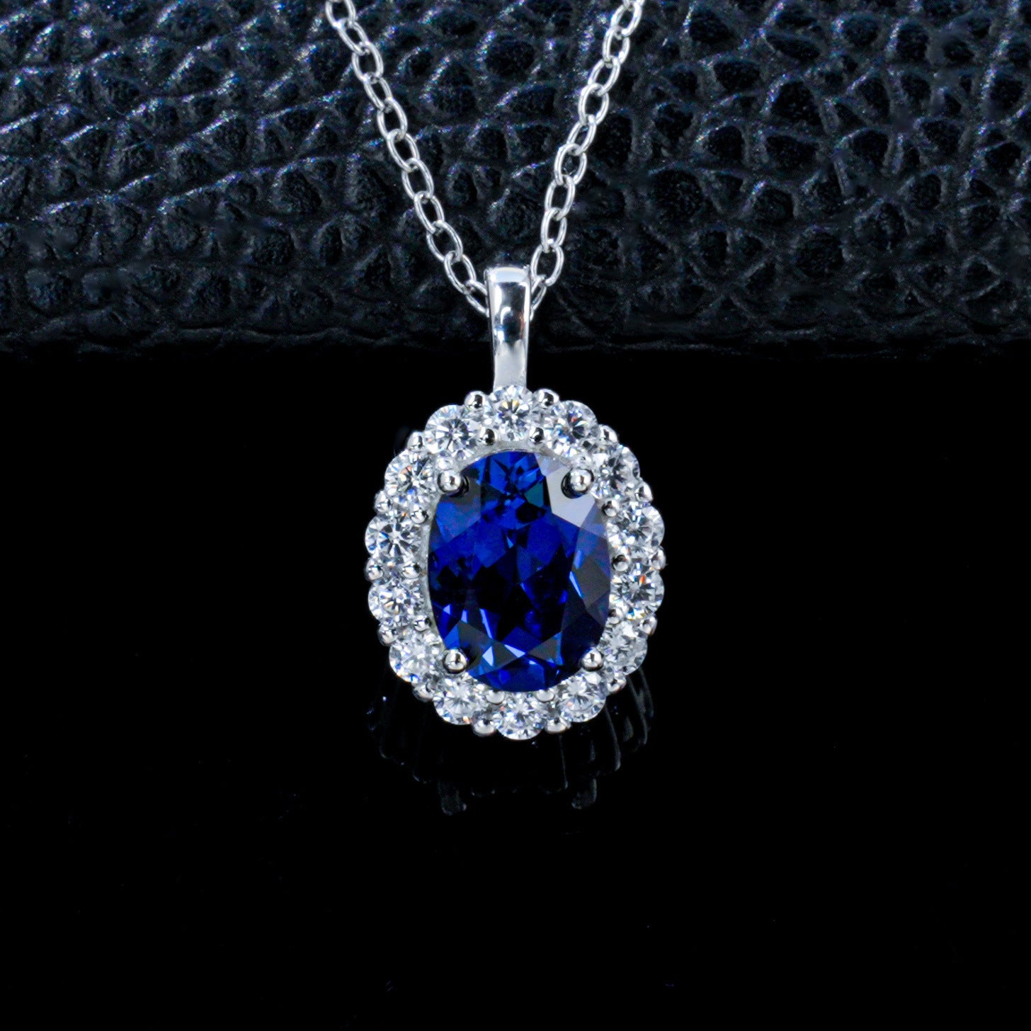 Necklace 925 Sterling Silver Pendant Choker, Premium Elegant High - Photo 1