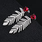 S925 Sterling Silver Sugarloaf-Cut coloured Gemstone Feather Earrings, Evening for Women - Photo 4