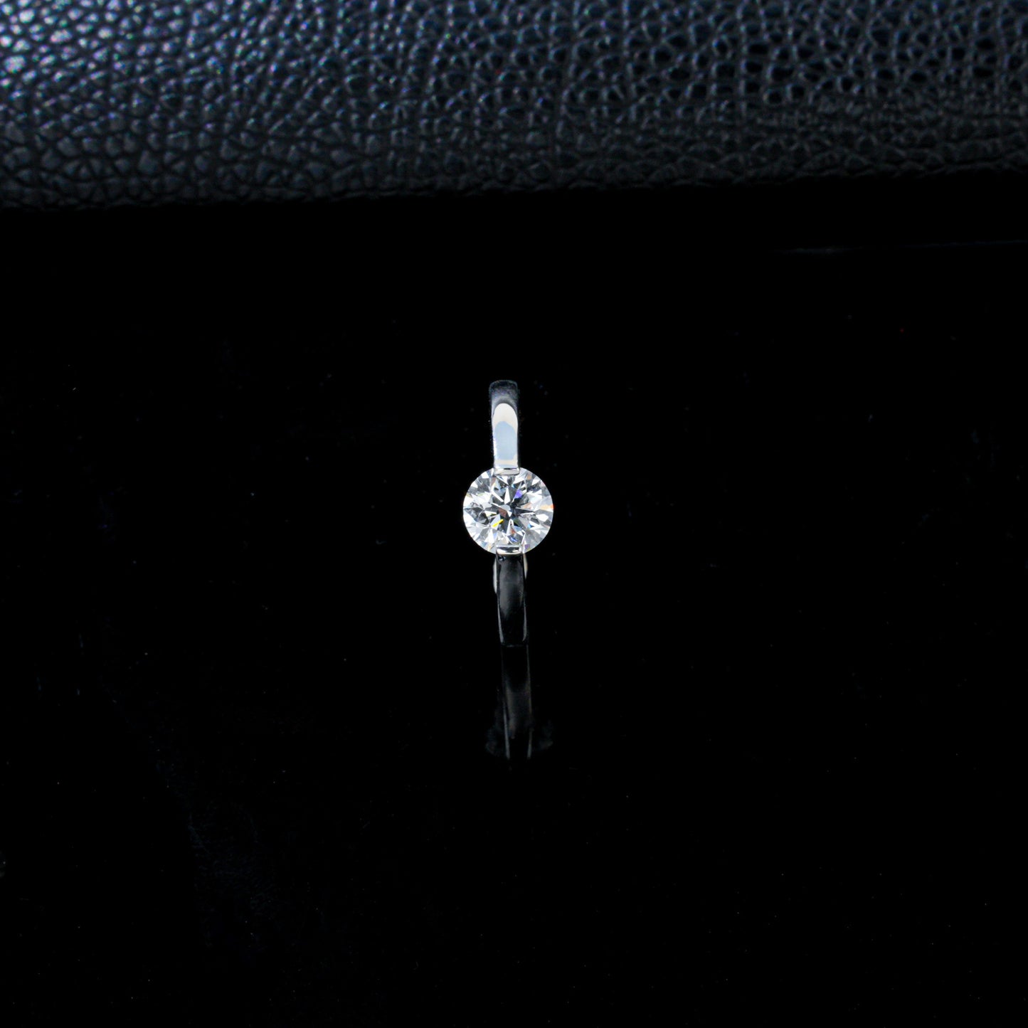 925 Sterling Silver Lab Diamond Ring, Designer Minimalist Premium - Photo 4
