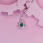 S925 Sterling Silver Lab Emerald Necklace, Design Gift Birthday - Photo 4