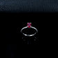 Lab Ruby Ring S925 Sterling Silver Oval 4-Claw Setting, Engagement Gemstone - Photo 3