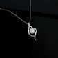 S925 Silver Curve Wrap Centre Pendant Necklace, Simple Birthday Gift - Photo 4