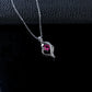 S925 Silver Gemstone Necklace Hollow Heart Diamond Choker, Romantic Gift - Photo 6