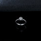 S925 Silver 6-Claw Lab Diamond Ring, Proposal Engagement Wedding - Photo 2