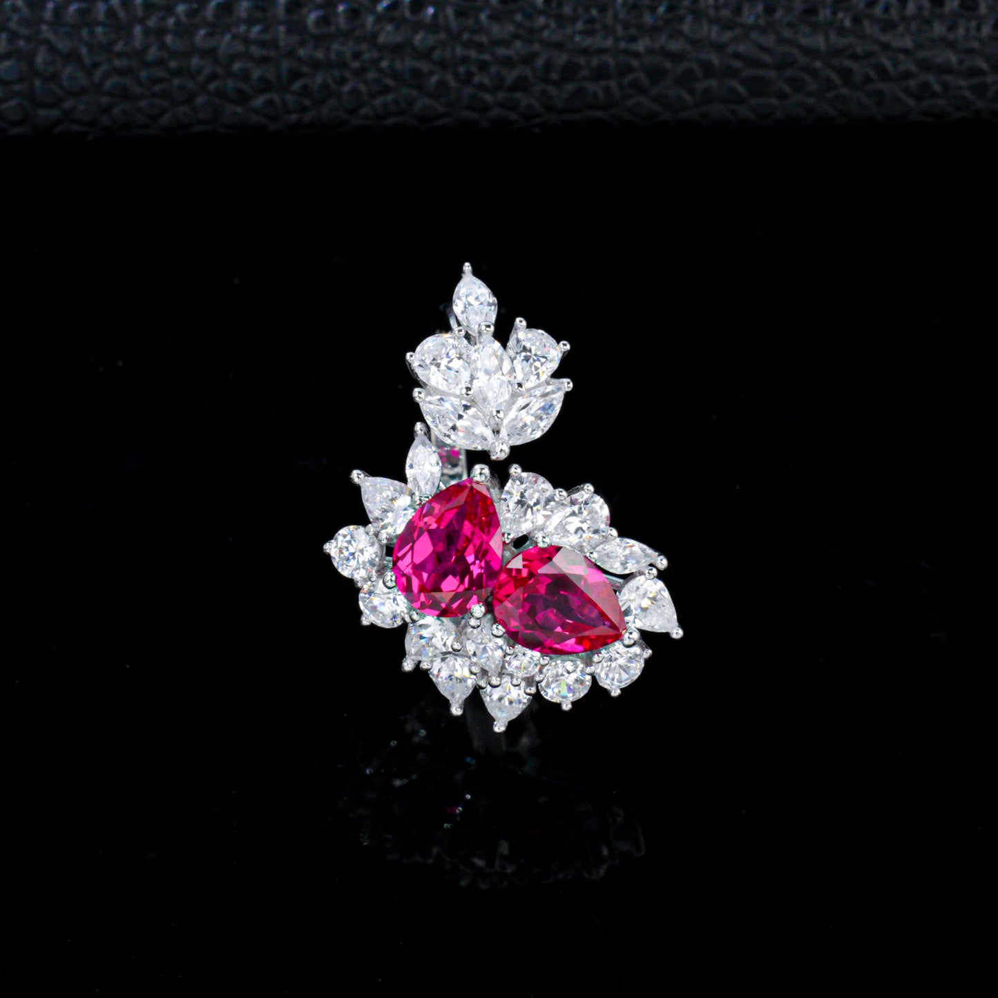 925 Sterling Silver Lab Ruby/Sapphire/Padparadscha Ring, Versatile Gift - Photo 6