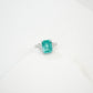 S925 Sterling Silver Paraiba-Colour Square Ring, Minimalist Premium Versatile - Photo 2
