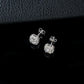 S925 Sterling Silver Lab Diamond Stud Earrings for Women, Elegant Versatile Gift - Photo 4