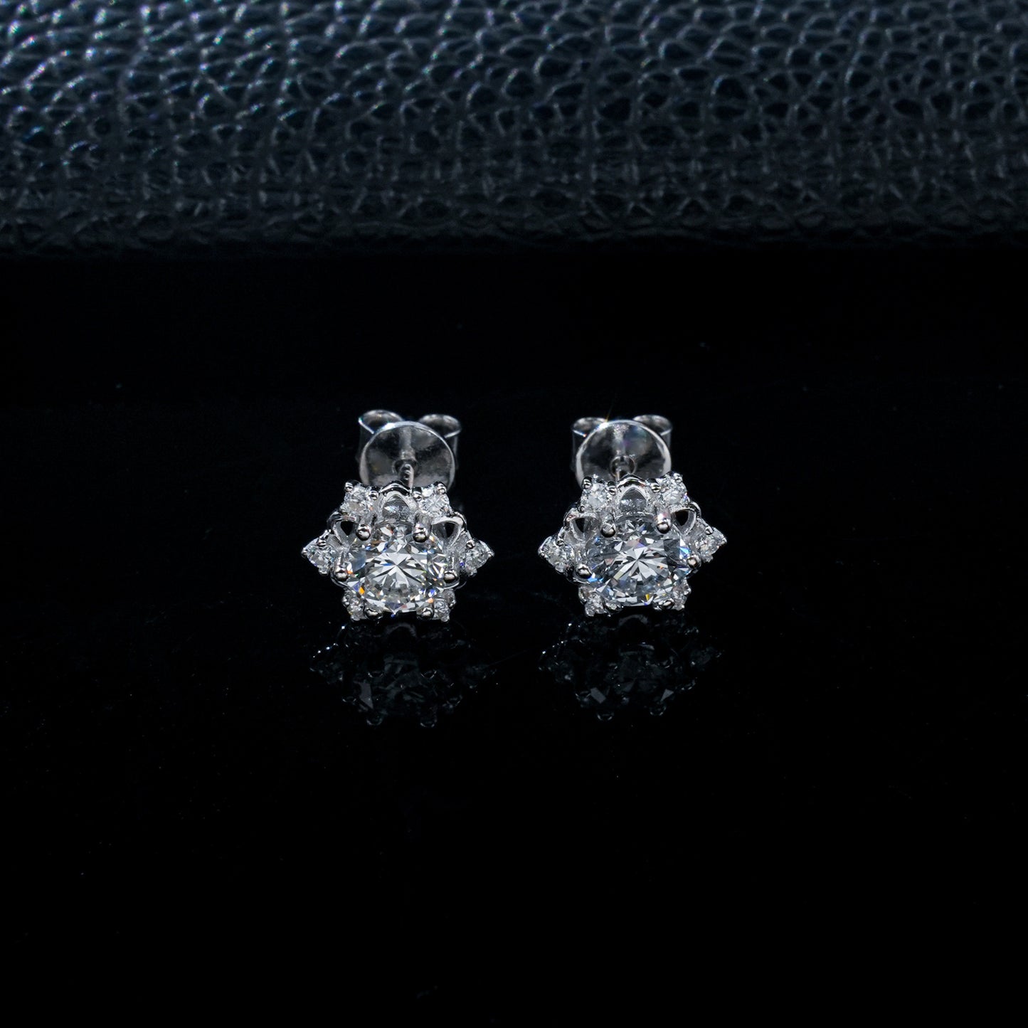 S925 Sterling Silver Lab Earrings Simple Women's Elegant - Photo 3