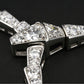 S925 Sterling Silver Y-Shape Pave Snake Chain Choker Necklace, Premium - Photo 3