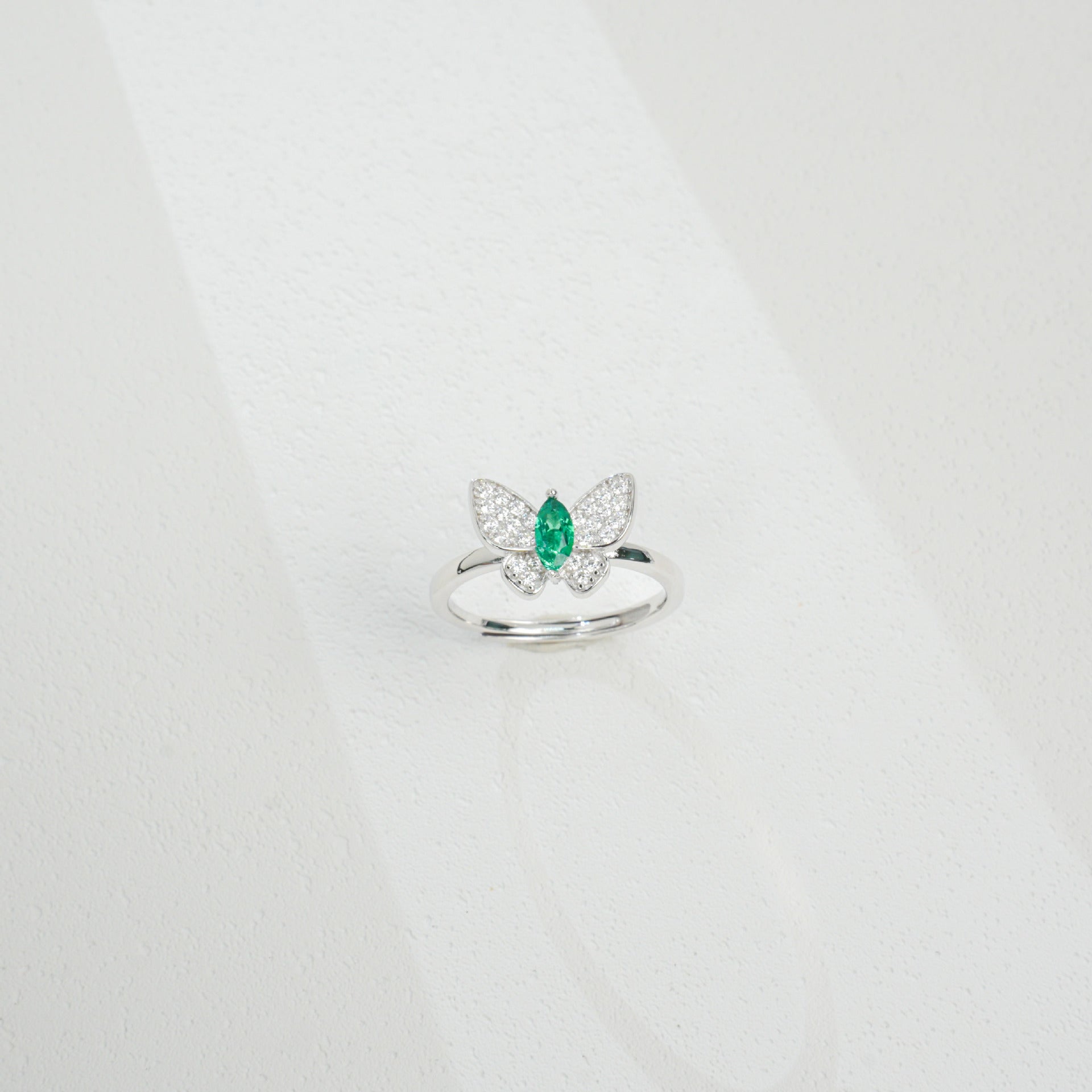 S925 Sterling Silver Lab Gemstone Ring, Versatile Jewellery - Photo 3