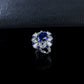 S925 Sterling Silver coloured Gemstone Design Ring, Minimalist Simple - Photo 2