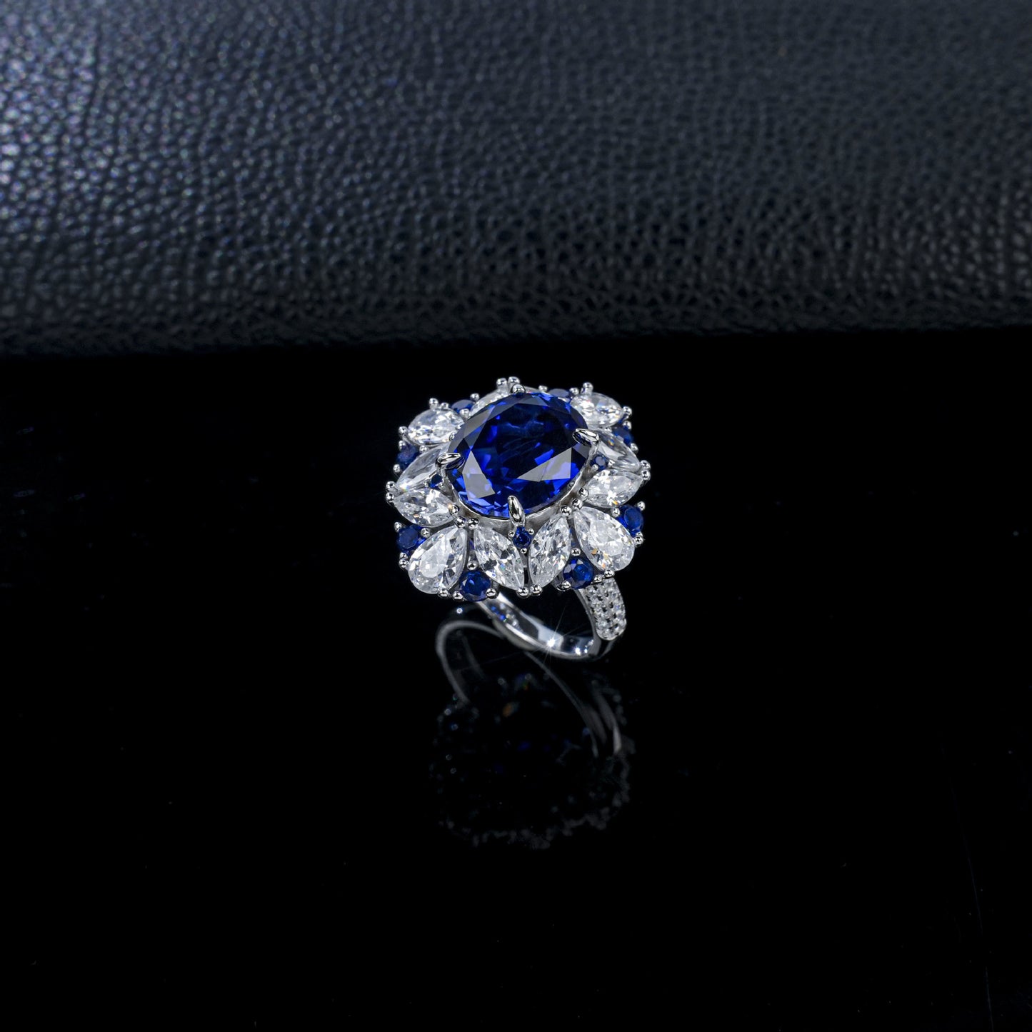 S925 Sterling Silver coloured Gemstone Design Ring, Minimalist Simple - Photo 2
