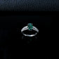 925 Sterling Silver Lab Emerald Ring for Women, Versatile Trendy Gift - Photo 2