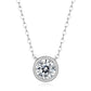 S925 Silver Bezel Solitaire Pendant, Round Simple Versatile - Photo 5