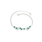 S925 Silver Floral Emerald Bracelet, Vintage Evening Wedding - Photo 5