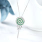 S925 Sterling Silver Lab Emerald Lollipop Pendant Choker, for Women - Photo 3