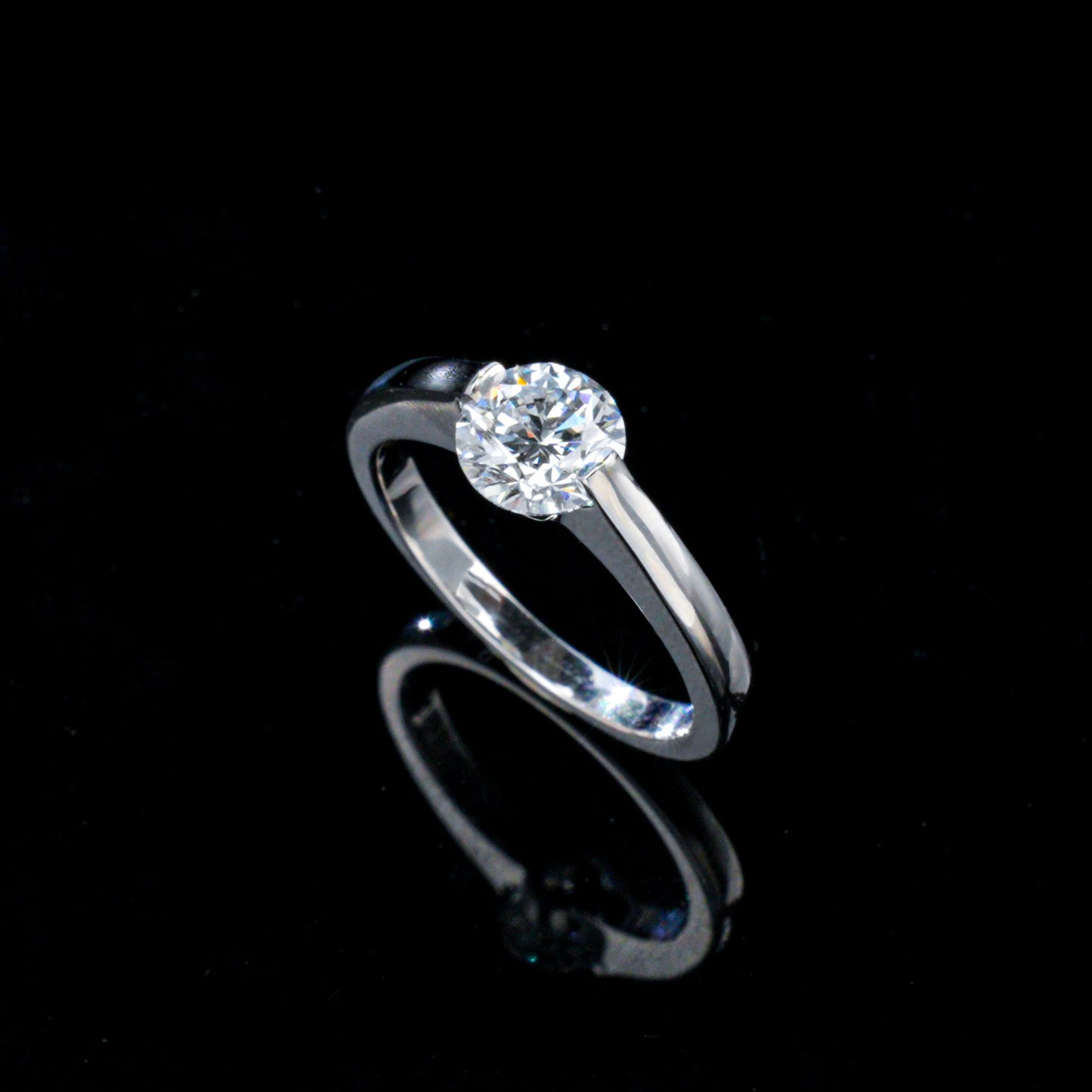 S925 Silver Lab Diamond Simple Solitaire Ring, Versatile Jewellery Holiday - Photo 6