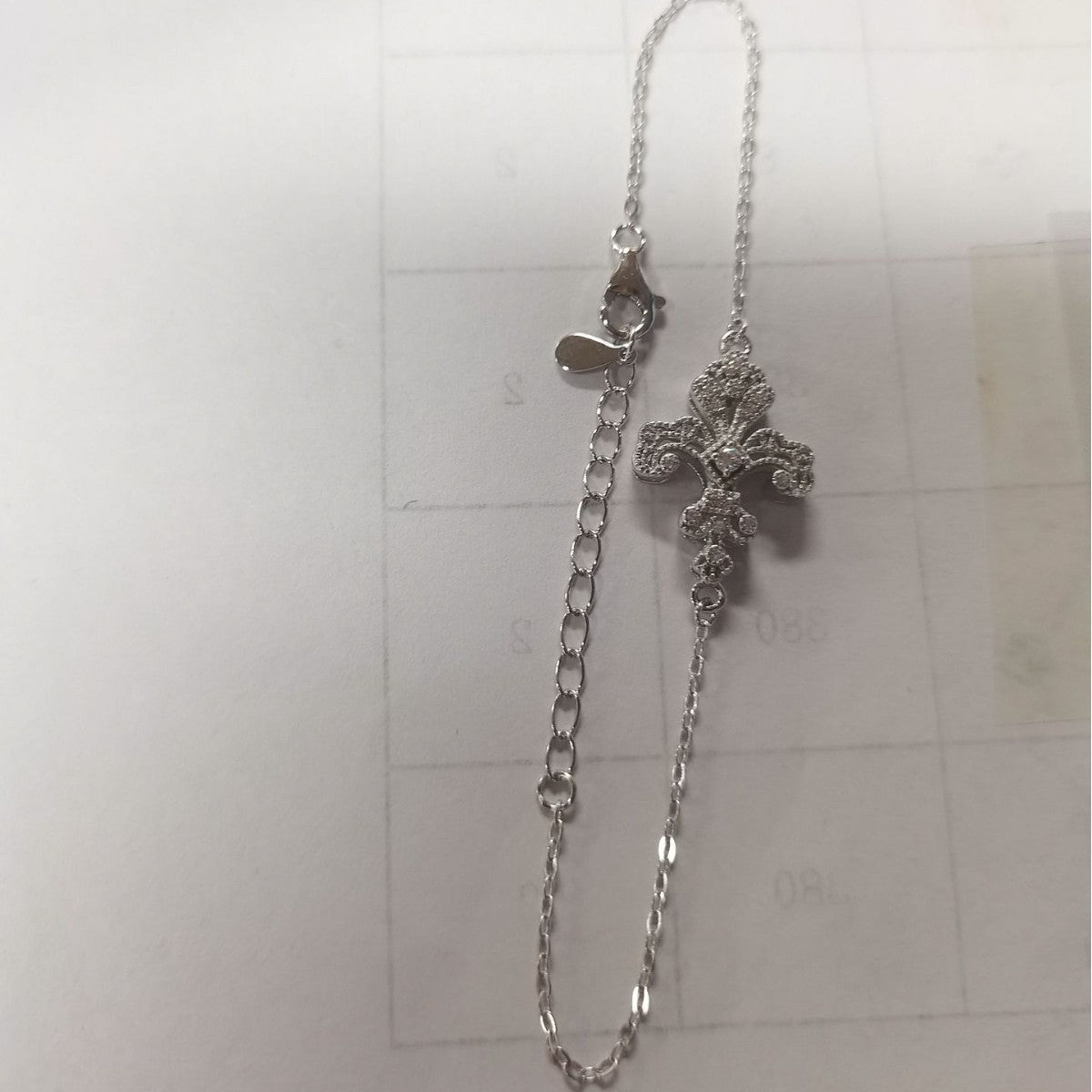 S925 Sterling Silver Iris Bracelet for Women, Designer Vintage Palace - Photo 4