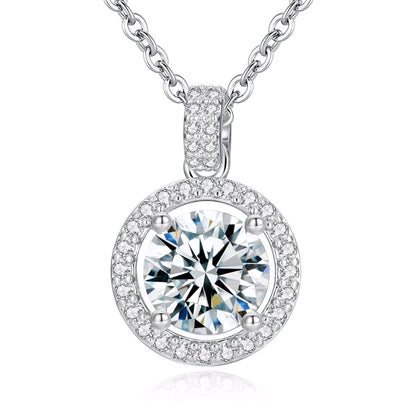 Lab Diamond Necklace 925 Silver Choker, Design Versatile Accessory - Photo 6