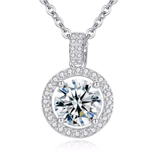 Lab Diamond Necklace 925 Silver Choker, Design Versatile Accessory - Photo 6