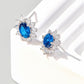 Sterling Silver Lab Sapphire Earrings, E-Commerce Design Premium - Photo 5