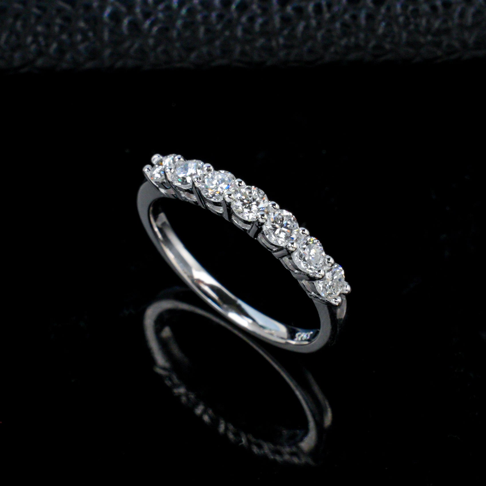 S925 Silver Pave Multi-Stone Slim Ring, Simple Band Ring - Photo 6