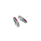 Lab Ruby 925 Silver Earrings Premium Micro-Set Full Diamond Ring Stacking - Photo 5