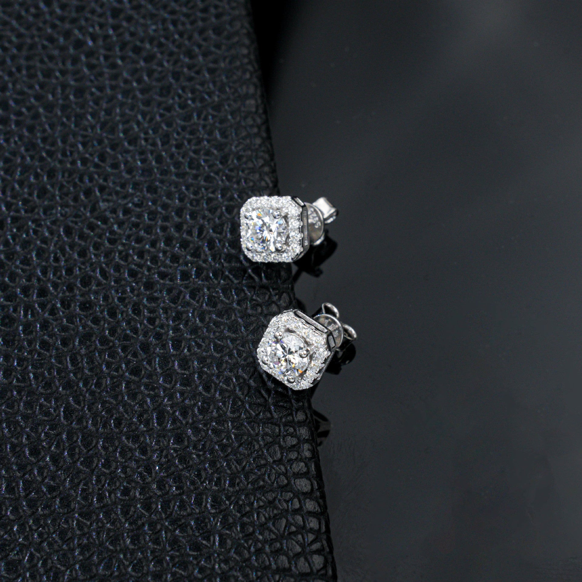S925 Lab Diamond Earrings, Simple Sterling Silver - Photo 6