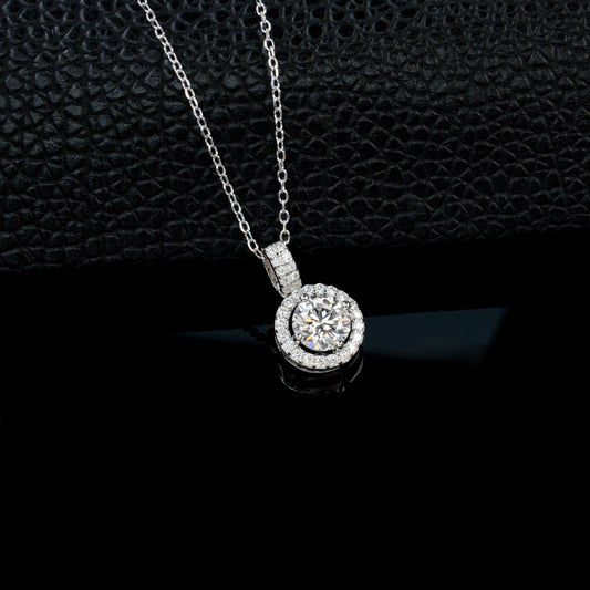 Lab Diamond Necklace 925 Silver Choker, Design Versatile Accessory - Photo 3