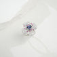 S925 Sterling Silver Lab Sapphire Ring, Versatile Gift for Mother - Photo 3