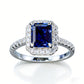 925 Sterling Silver Lab Sapphire Ring, Premium Elegant Gift - Photo 5