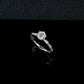 S925 Silver 6-Claw Centre Step-Layered Stone Ring, Ring Engagement - Photo 6
