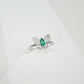 S925 Sterling Silver Lab Gemstone Ring, Versatile Jewellery - Photo 4