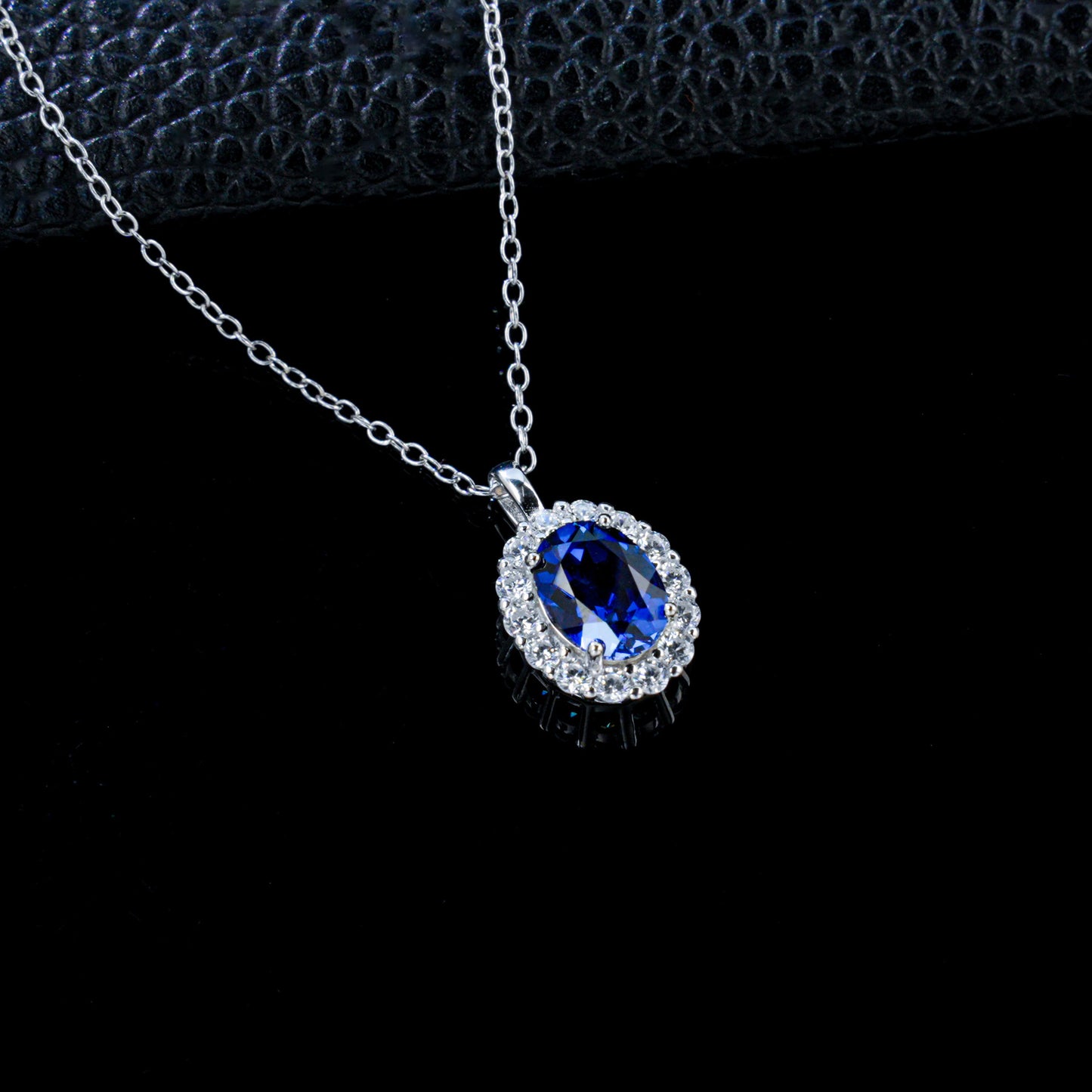 925 Sterling Silver Pendant Choker Necklace, Elegant Premium - Photo 2