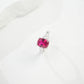 S925 Sterling Silver Lab Pigeon Blood Ruby Ring for Women, French Vintage Elegant - Photo 5