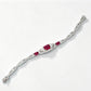 Fresh Sweet S925 Sterling Silver Ruby Bracelet, Premium - Photo 5
