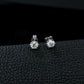 S925 Sterling Silver Lab Earrings, Simple - Photo 2