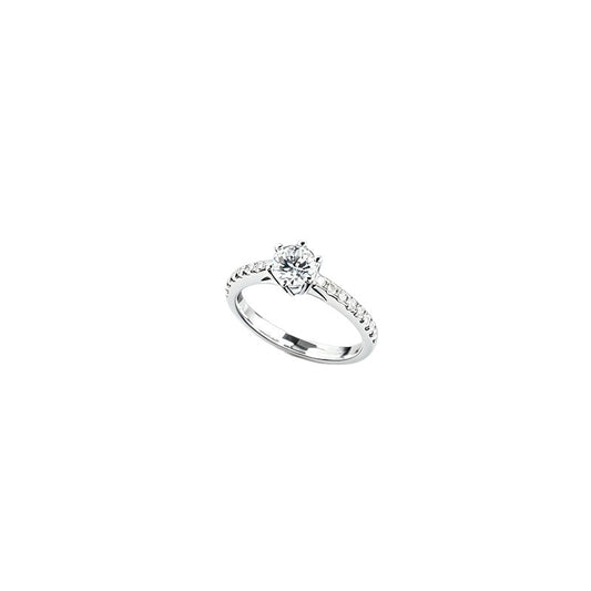 S925 Silver 6-Claw Lab Diamond Ring, Proposal Engagement Wedding - Photo 5