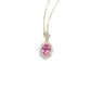 S925 Sterling Silver Lab Padparadscha Choker Necklace, Designer Versatile - Photo 5