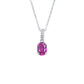 Simple Solitaire Ruby Silver Necklace, Small Versatile Jewellery - Photo 5