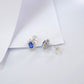 Sterling Silver Lab Sapphire Earrings, E-Commerce Design Premium - Photo 4