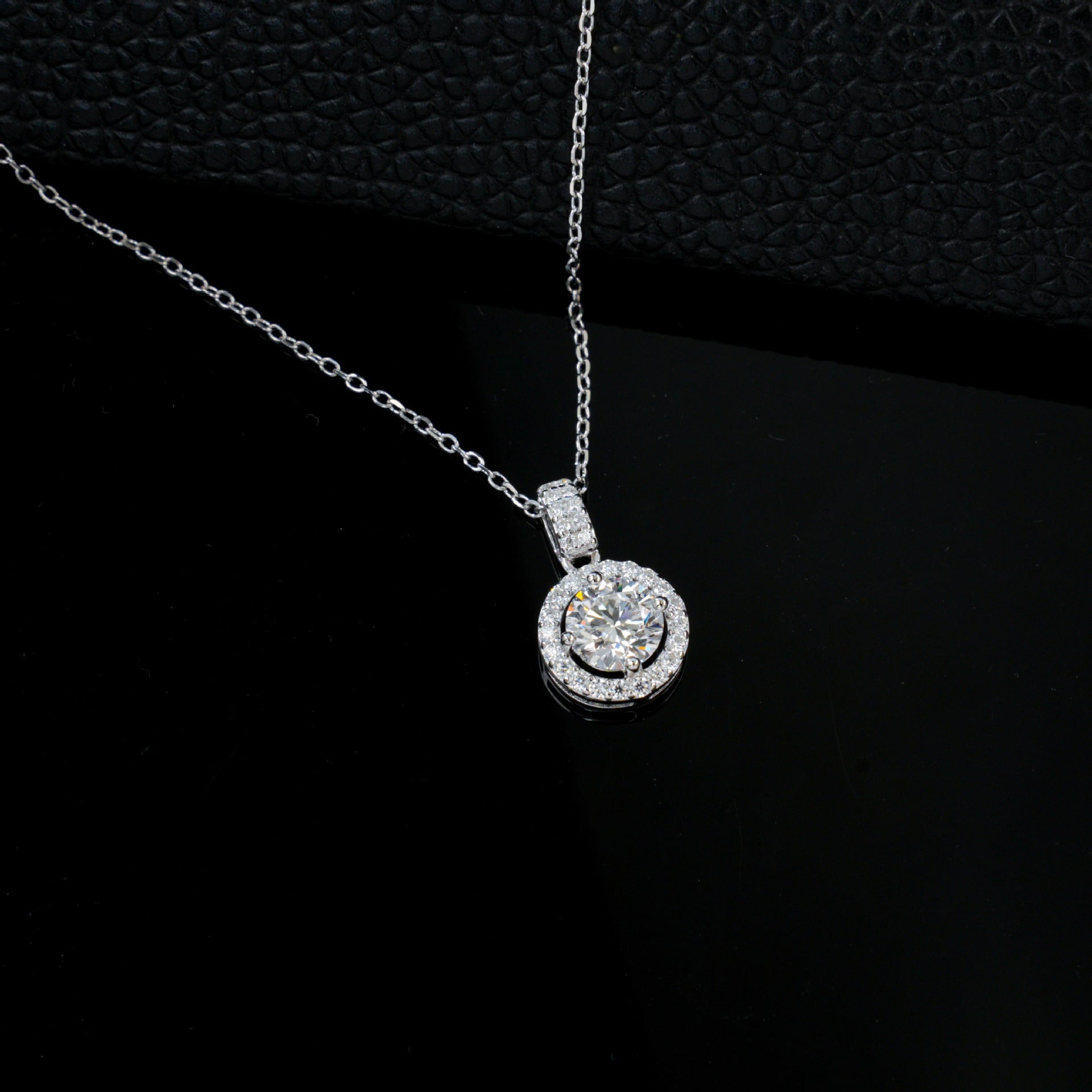 925 Sterling Silver Lab Diamond Choker Necklace, Designer Versatile - Photo 4