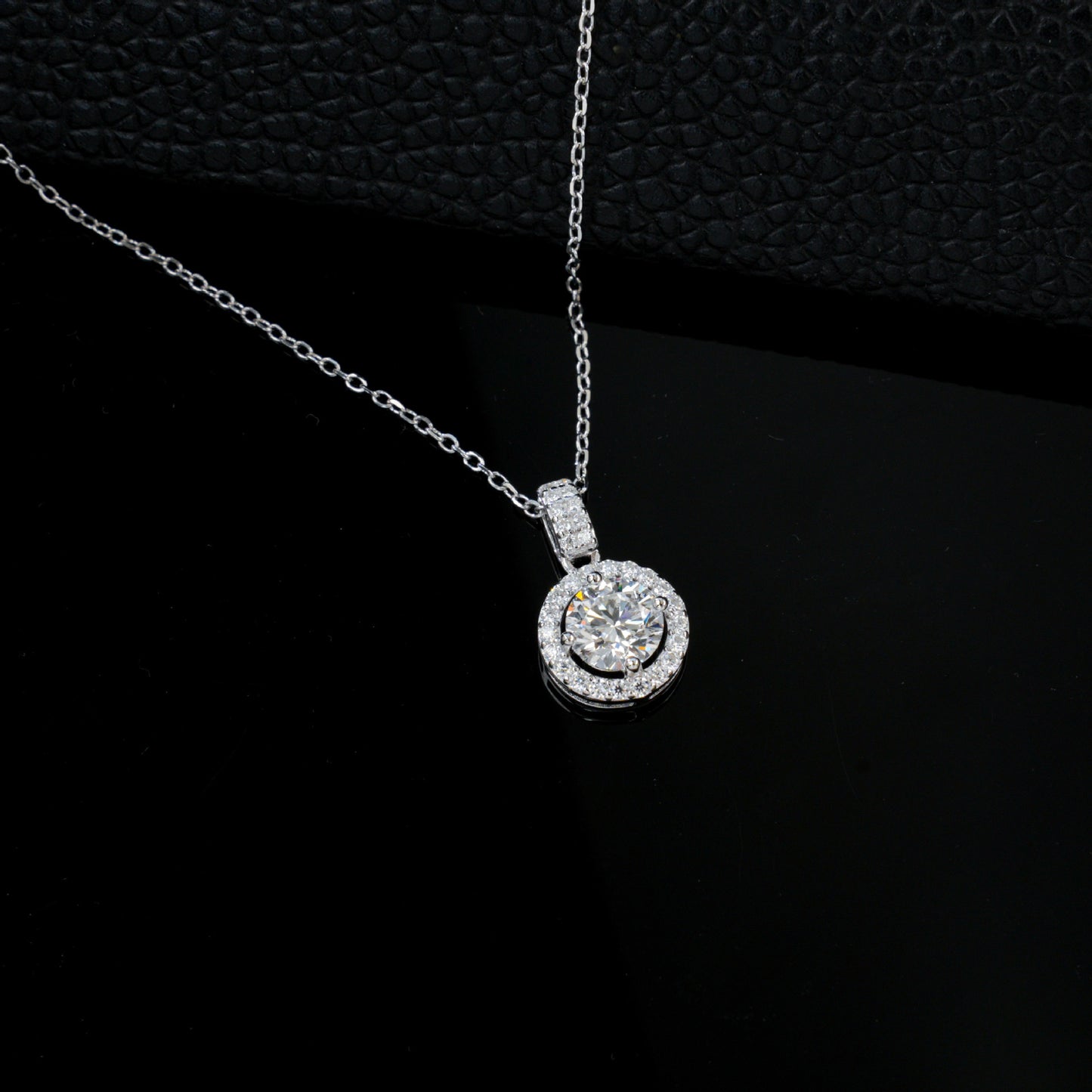 Lab Diamond Necklace 925 Silver Choker, Design Versatile Accessory - Photo 4