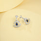 925 Sterling Silver Lab Sapphire Ring, Premium Versatile Gift for Women - Photo 4
