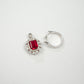 925 Silver Lab Ruby Ring-Necklace 2-in-1 Diamond Jewellery, Luxurious Premium Vintage - Photo 2