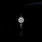 925 Sterling Silver Lab Diamond Six-Prong Ring, Premium for Women - Photo 2