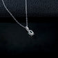 S925 Silver 4-Claw Oval Lab Emerald Pendant, Gift Bestie Birthday - Photo 4