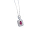 S925 Silver Lab Ruby Necklace, Bold Jewellery - Photo 5