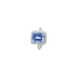 S925 Silver Lab Cornflower Sapphire Cut Halo, Versatile Women's Ring - Photo 5